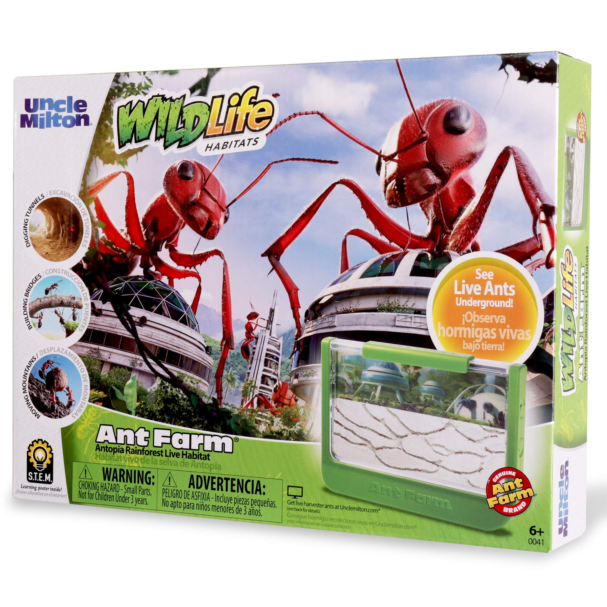 その他 UNCLE MILTON Ant Farm the Original (U0015) Amazon.com: Uncle Milton Ant Farm Antopia Rainforest Ant Habitat